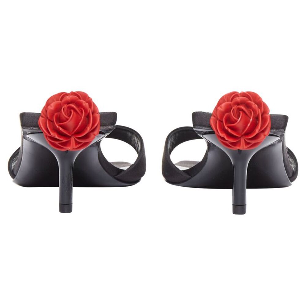 Magda Butrym Floral Satin Mule Heels